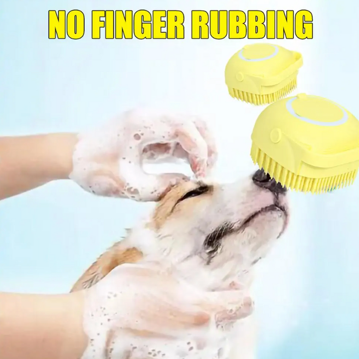 Lindo cepillo de baño para perros