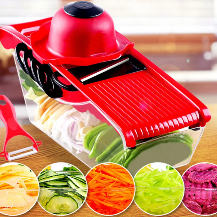 Cortadora de cocina multifunción de 6 cuchillas