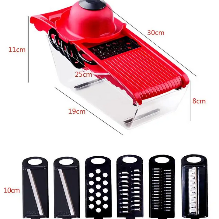 Cortadora de cocina multifunción de 6 cuchillas