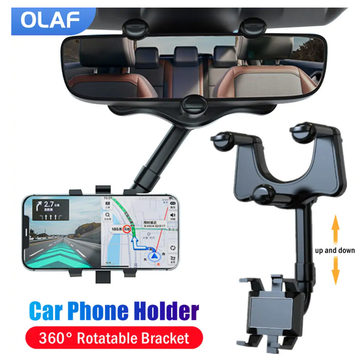 Soporte giratorio de 360° para teléfono inteligente en el coche