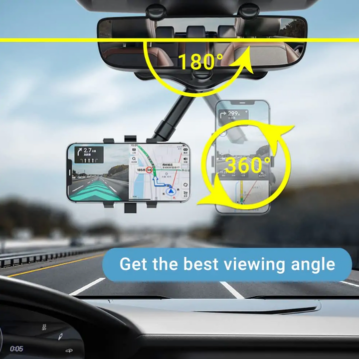 Soporte giratorio de 360° para teléfono inteligente en el coche