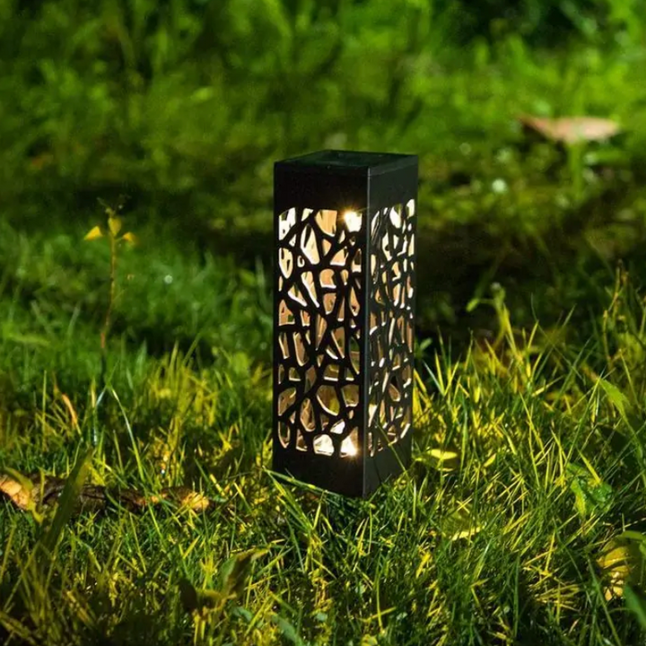 Lámpara de jardín vintage impermeable y con energía solar