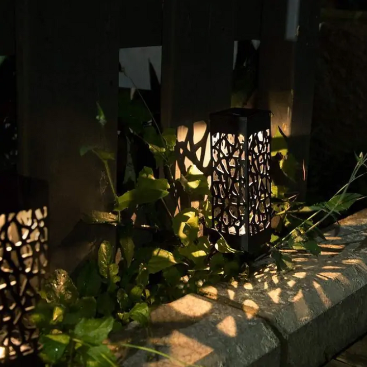 Lámpara de jardín vintage impermeable y con energía solar