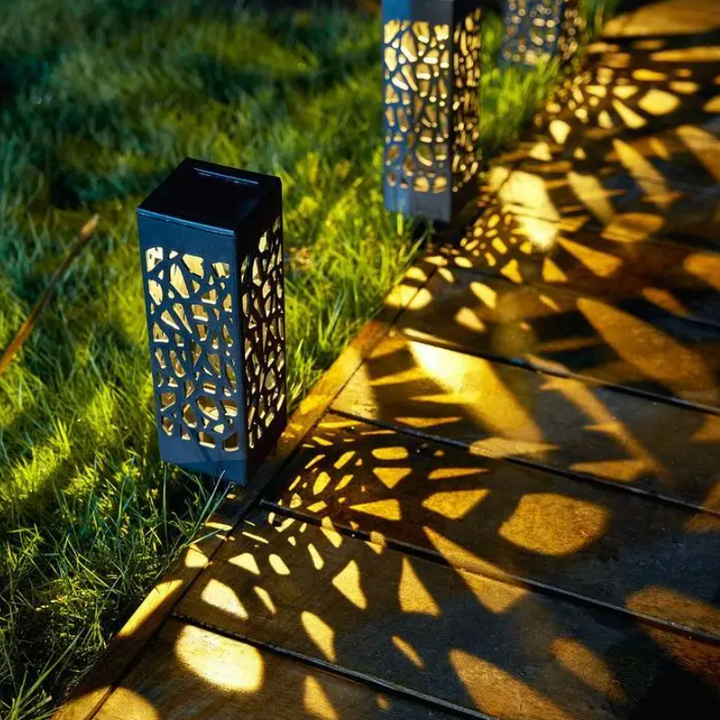 Lámpara de jardín vintage impermeable y con energía solar