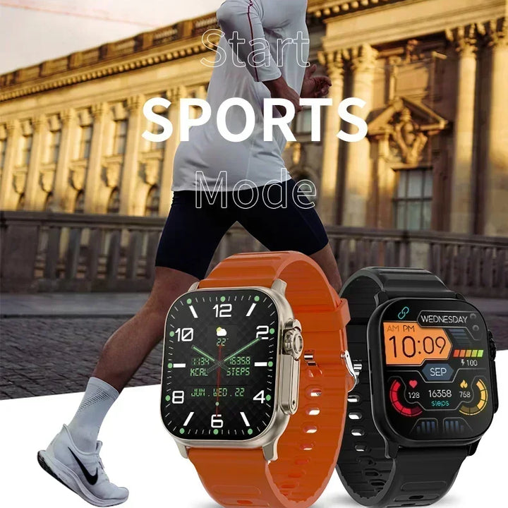 Nuevo reloj inteligente T800 U2 de 49 mm, 2024, para hombre y mujer, con NFC, GPS, seguimiento, Bluetooth, llamadas, música, juegos, carga inalámbrica.