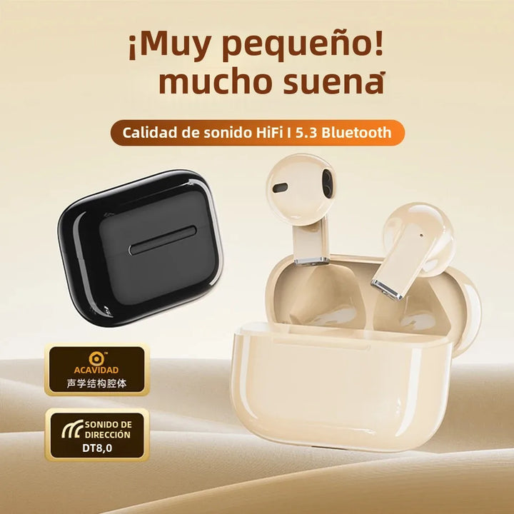 Auriculares inalámbricos Bluetooth Pro5S, miniauriculares estéreo portátiles para algunos juegos, deportivos, con reducción de ruido y batería de larga duración.