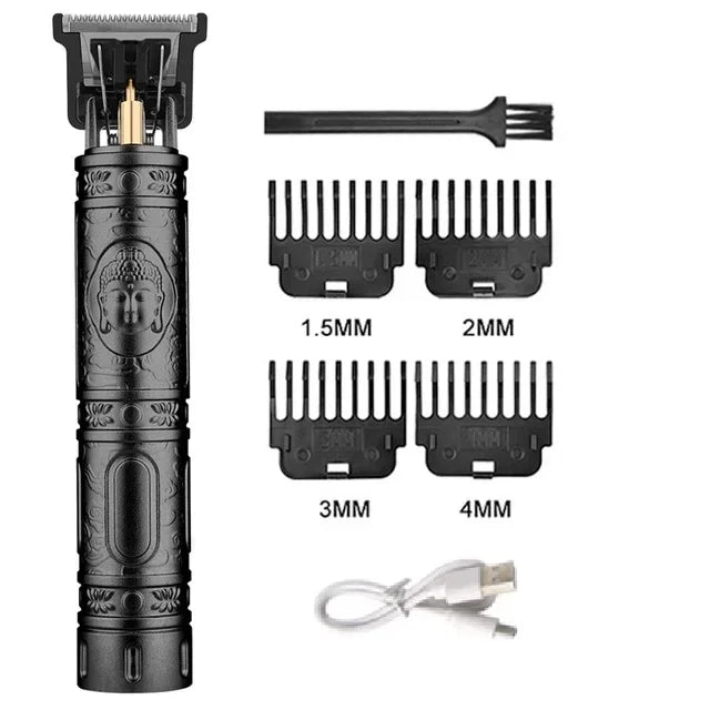 Cortadora de pelo eléctrica profesional T9 para hombres, recargable, afeitadora de peluquero, recortadora de pelo