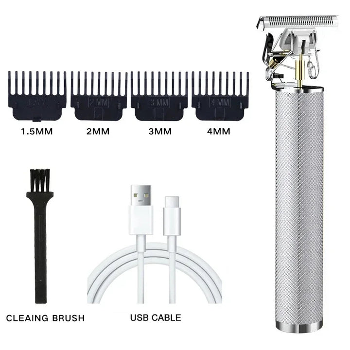 Cortadora de pelo eléctrica profesional T9 para hombres, recargable, afeitadora de peluquero, recortadora de pelo