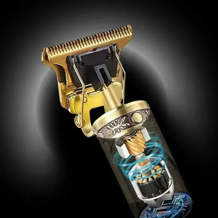 Cortadora de pelo eléctrica profesional T9 para hombres, recargable, afeitadora de peluquero, recortadora de pelo