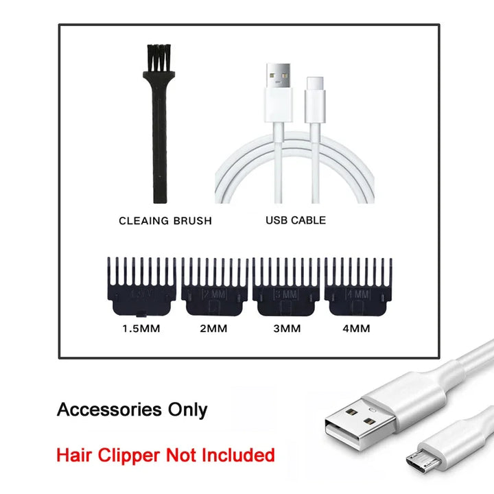 Cortadora de pelo eléctrica profesional T9 para hombres, recargable, afeitadora de peluquero, recortadora de pelo