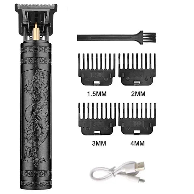 Cortadora de pelo eléctrica profesional T9 para hombres, recargable, afeitadora de peluquero, recortadora de pelo