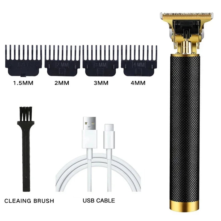 Cortadora de pelo eléctrica profesional T9 para hombres, recargable, afeitadora de peluquero, recortadora de pelo