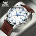 Reloj de cuarzo para hombre con calendario dual y correa de acero marca OPK 6003