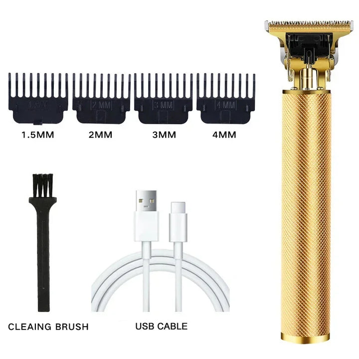 Cortadora de pelo eléctrica profesional T9 para hombres, recargable, afeitadora de peluquero, recortadora de pelo